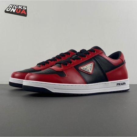 Prada Low Top Sneakers Red Black