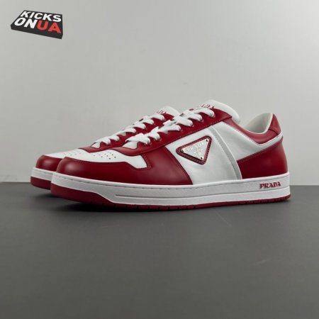 Prada Low Top Sneakers Red White