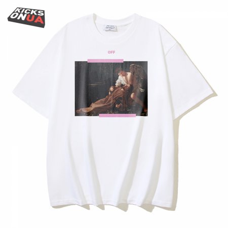 OFF-WHITE Printed Short Sleeve T-Shirt White