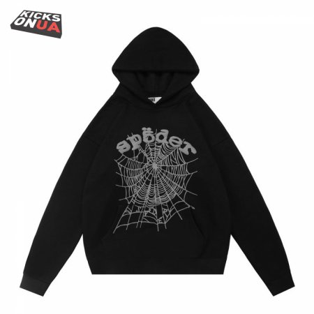 Sp5der Hoodies Black