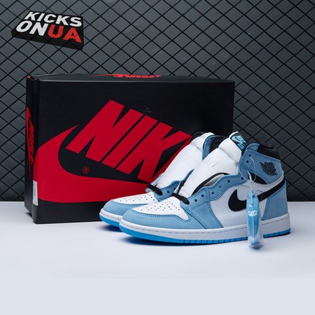 Jordan 1 Retro High White University Blue Black Unisex
