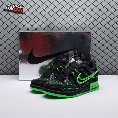 Off-White x Air Rubber Dunk 'Green Strike' Men's