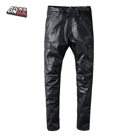 Amiri Leather Pants Jeans Black