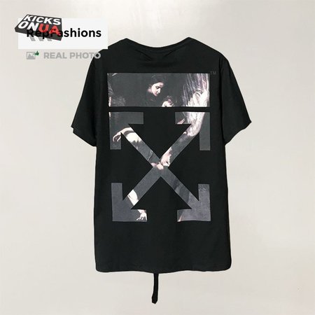 Off White Caravaggio Diag Arrow Tee