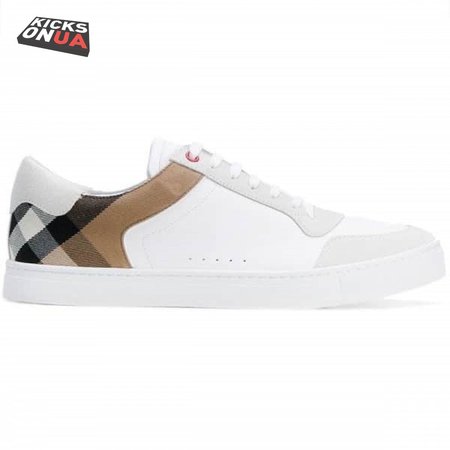 BURBERRY LEATHER AND HOUSE CHECK SNEAKERS - BBR27