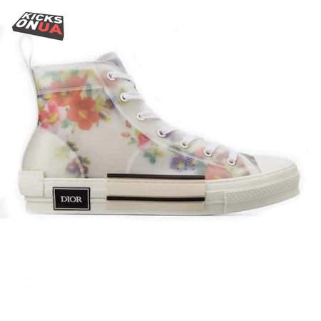 DIOR FLOWERS TECHNICAL CANVAS "B23" HIGH-TOP SNEAKER - CD12