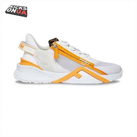 FENDI CHUNKY LACE-UP TRAINERS YELLOW - FD20