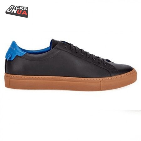 GIVENCHY MEN'S URBAN KNOT LEATHER LOW-TOP SNEAKERS IN BLACK - GVC24