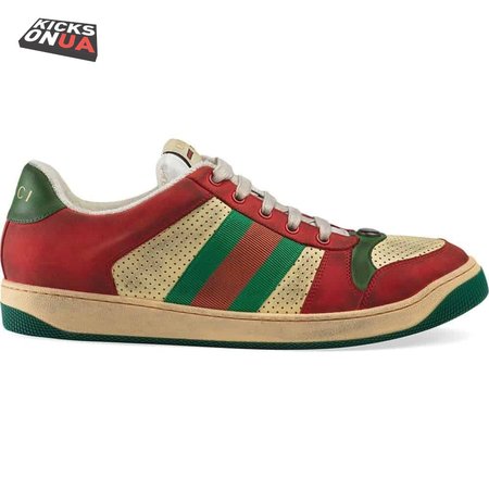 GUCCI SCREENER LEATHER SNEAKER - GC52